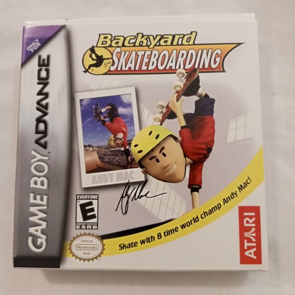 Used Gamboy Advance Backyard Skateboarding game - Andy Mac - Picture 1 of 5